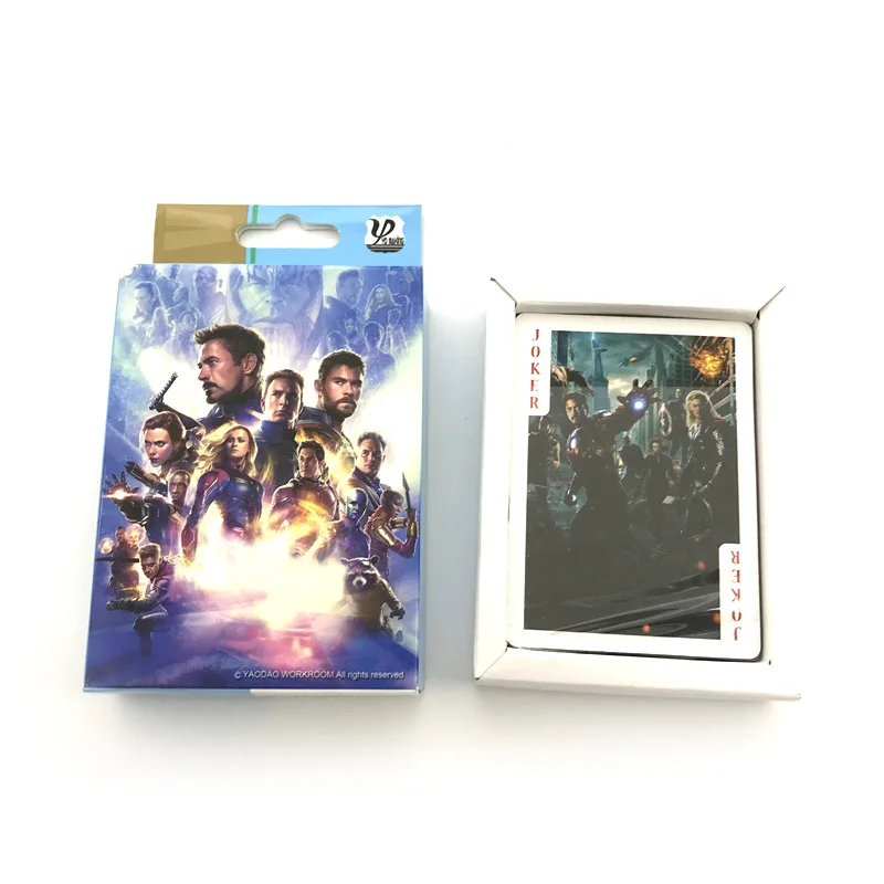 Новые продукты Мстители игральные карты Лига студентов подростков коллекция карт мультфильм высокой четкости карты