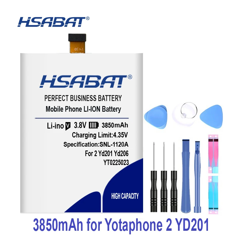 

HSABAT Top Brand High quality 3850mAh YT0225023 Battery for Yotaphone 2 YD201 YD206 free shipping