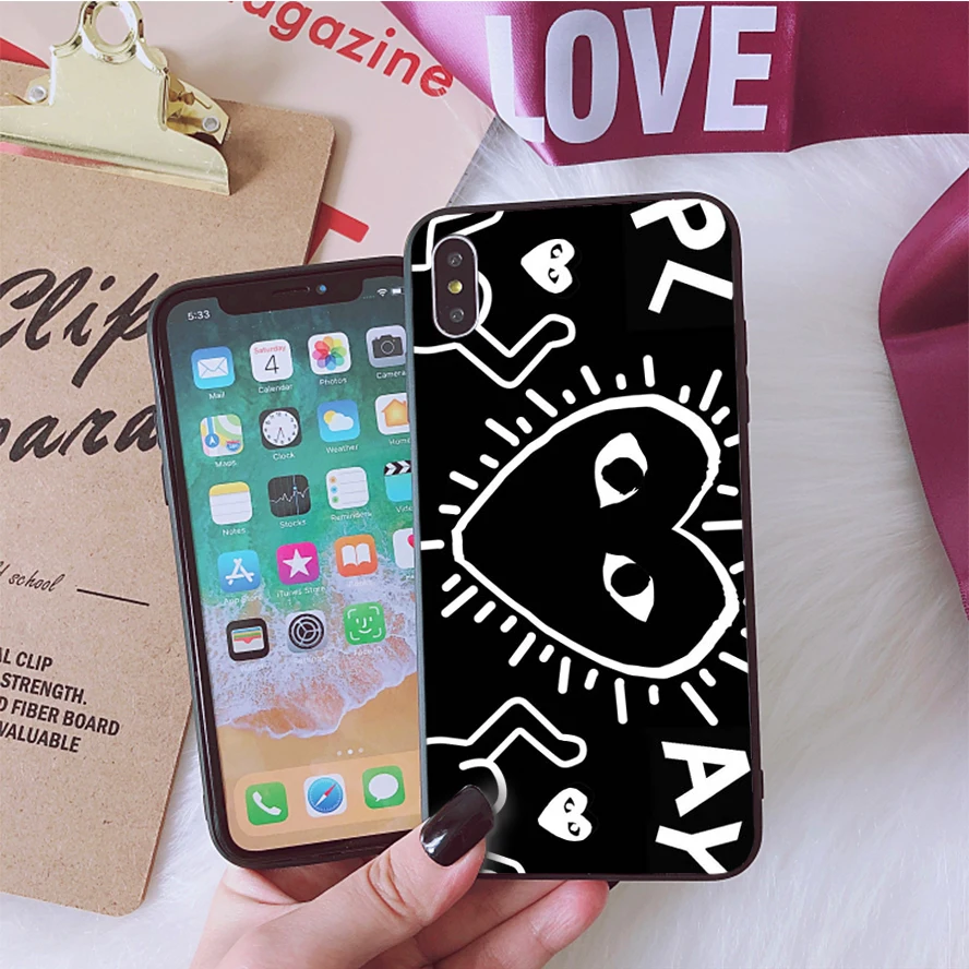 Любовь Игра CDG как мальчики чехол для телефона чехол для Apple iPhone 8 7 6 6S Plus X XS MAX 5 5S SE XR 11pro max