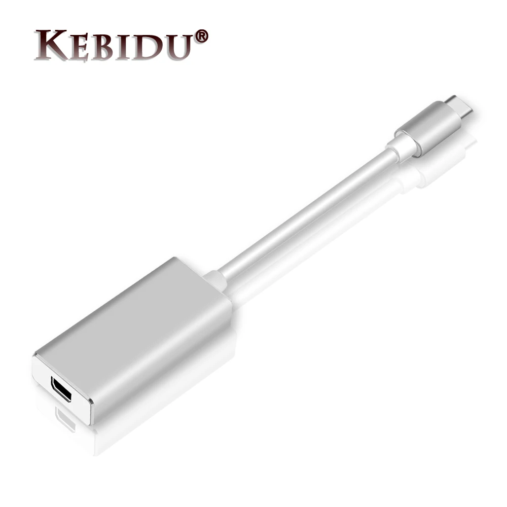 Kebidu USB C к Mini DP 4K 60Hz 3 1 type адаптер портов дисплея Thunderbolt конвертер для MacBook Pro |