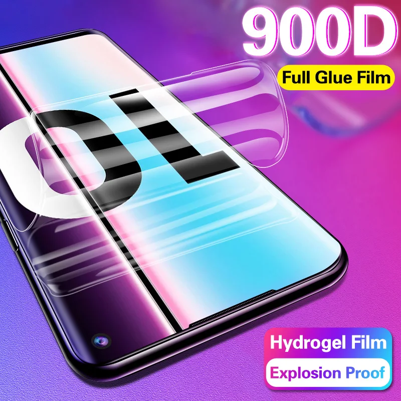 

900D Screen Protector For Samsung Galaxy S10 S9 S8 Plus A50 Full Cover Soft Film For Samsung Note 10 8 9 A70 A10 Film Not Glass