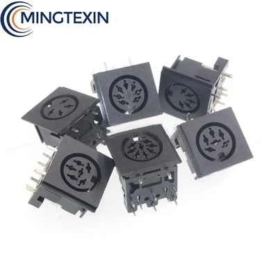4 5 6 8Pin мини DIN розеточная часть соединителя для детей возрастом 8 полюсов джек PS2