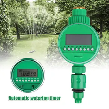 

Water Programs Irrigation Timer Sprinkler Periodic LCD Screen Display Device Watering Plant Automatic Automatic Automatic Green