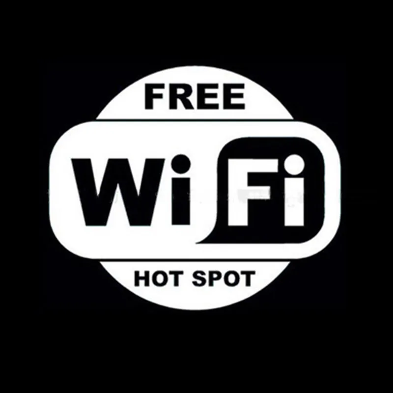 1 шт. черно белая наклейка на окно с Wi Fi для кафе ресторана бара паба магазина