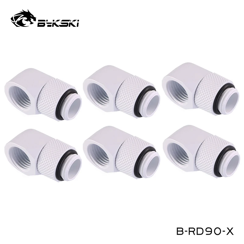 Rotary Computador Rígido Tubo Construir Cotovelo Acessórios Prata Preto Ouro Branco Prata Prata g1 B-rd90-x Pcs Bykski360 - Imagem 2