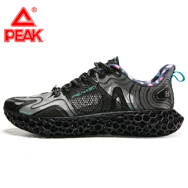 Пик 3D мужская обувь с принтом Модные Повседневные кроссовки черные трендовые спортивные туфли пик 3D FUTURE FUSION Уличная обувь ограниченная распродажа