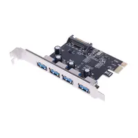 ל sata PCI-E PCI-E PCI Express ל- USB 3.0 VIA שבב SATA ממשק 4 Port מתאם ממיר כרטיס עבור Windows Desktop (5)