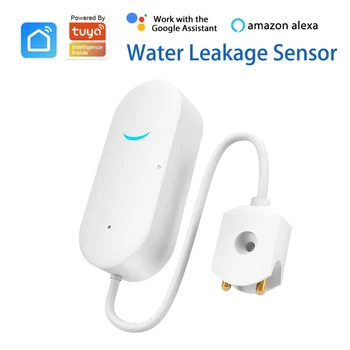 

Smart WIFI Water Leak Sensor Detector Overflow Alarm App Control Home Automation Security Work With Alexa Google Home Assistant