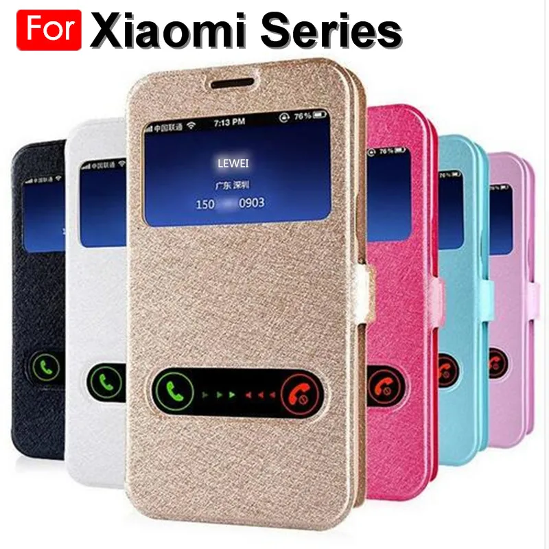 

Luxury Front Smart Window View Leather Flip For Redmi Note 5 7 6 K20 Pro 5 Plus 4X 4 7A For Xiaomi 9 SE F1 Mi 8 A2 Lite Max 2 3