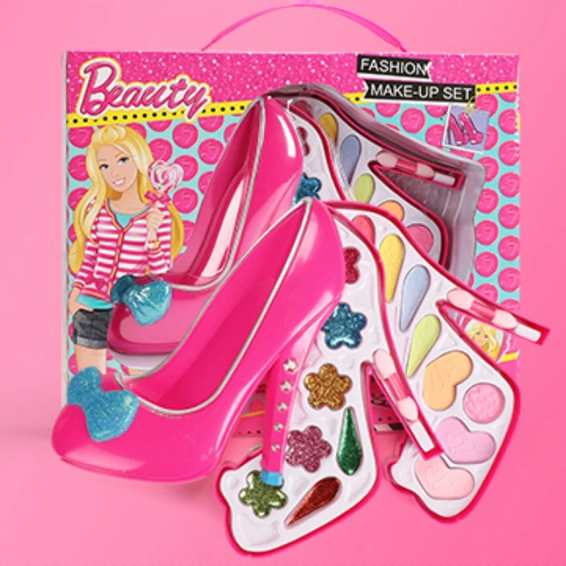 Детские нетоксичные высокие каблуки Косметика Красота игрушки ролевые игры девушки принцесса макияж коробка набор