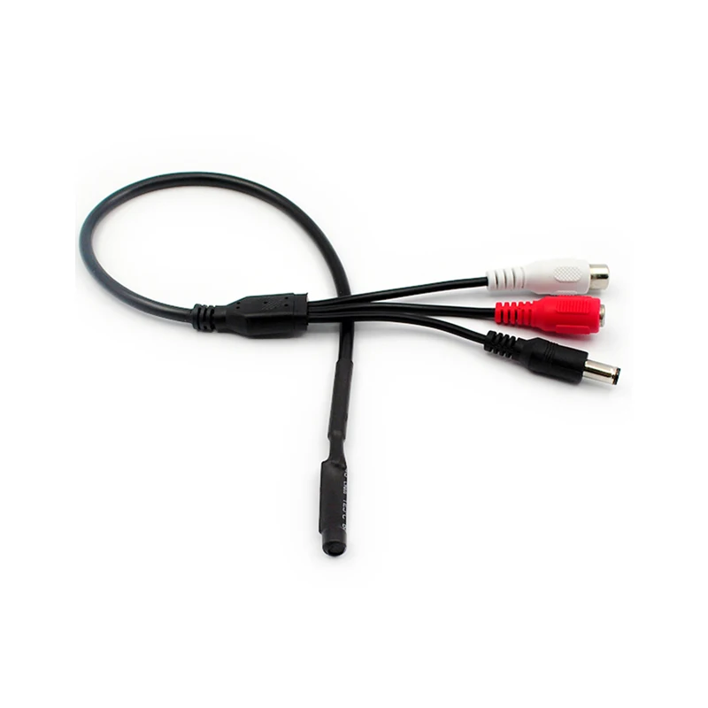 Mini CCTV MIC Microphone Voice Audio for Security Camera Audio Surveillance DVR CCTV Mic Cable Receiver 10PCS/lot microphone sound monitor