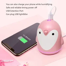 ELOOLE USB Ultraschall-luftbefeuchter Pinguin Aromatherapie Diffusor Air Mist Maker Aroma Befeuchtung Für Home Auto Büro