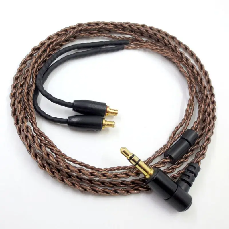 A2DC Connector Copper Cable Cord for ATH LS50 E40 E70 CKR100 CKS1100 Headphones