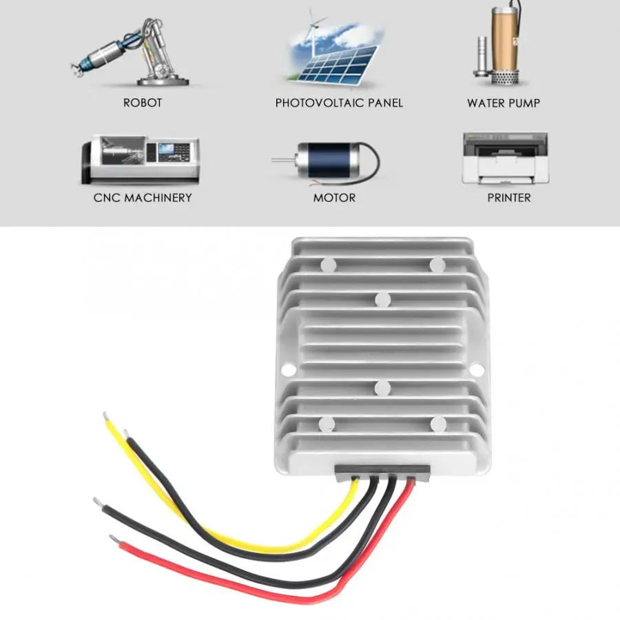 36V48V to 24V DC-DC Power Converter 10A 240W Voltage Reducer Buck Transformer Module with Aluminum Shell