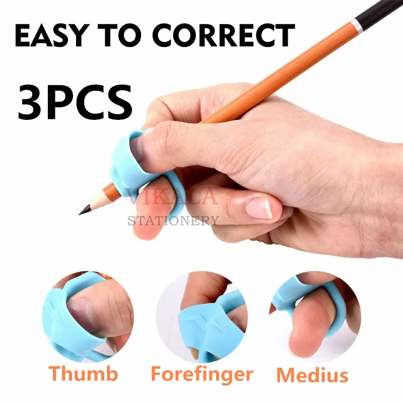 Children Writing Pencil Pan Holder Kids Learning Practise Silicone Pen Aid Grip Posture Correction Device for Students 3pc 30pcs children writing pencil pan holder kids learning practise silicone pen aid grip posture correction device for students