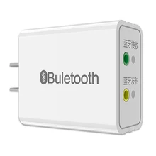 20 шт./лот, американский штекер, 2 в 1, беспроводной Bluetooth 5,0, 3,5 мм, стерео, AUX, аудио, музыкальный приемник, передатчик для динамика, телевизора, компьютера