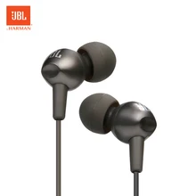 JBL C200si 3,5 мм проводные наушники Спортивная Музыкальная гарнитура тренажерный зал игровые Вкладные наушники глубокий бас линия управления с микрофоном для iPhone Android