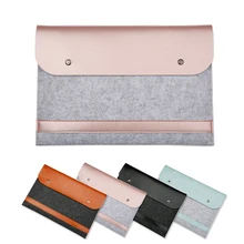 Мягкая сумка с мышкой, чехол для ноутбука Xiaomi MacBook Air 12 13, чехол retina Pro 13,3 15 15,6, модная кожаная сумка для ноутбука