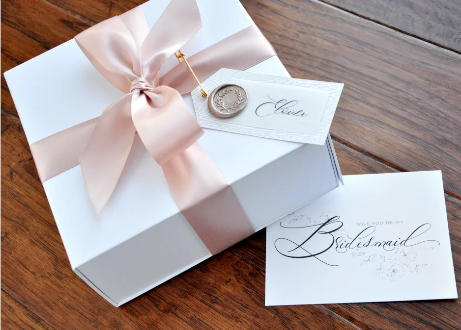 gift from flower girl to bride and groom