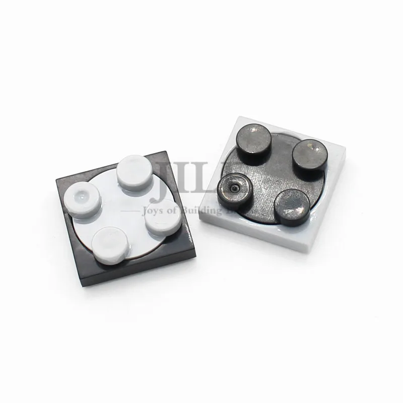 20pcs Moc Building Blocks Turntable 2x2 Plate Base with Top 3680 3679 DIY Creative Bricks Classic Compatible Assembles Parts 5