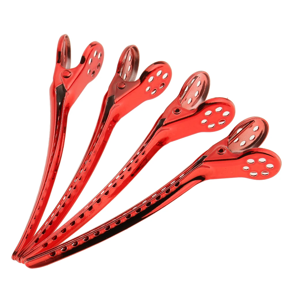12 pcs Modish Alligator Hair Clips Salon Stylist Hairdressing Style Sectioning Grip Clamps Claw Beauty Tool