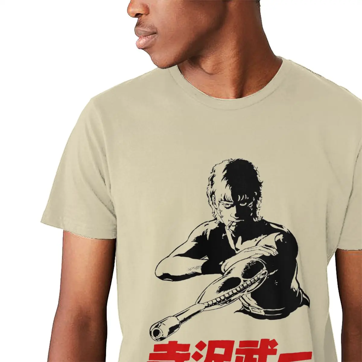 Tanie Dobra bawełna kosmiczna przygoda kobra Anime z krótkim rękawem mężczyzna dorywczo miękka bawełna klasyczna koszulka O neck Camiseta