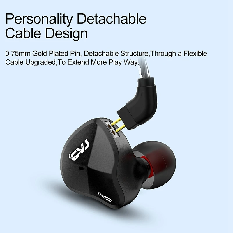 JABS CVJ CSN 12 Units Hybrid Metal Feling in Ear