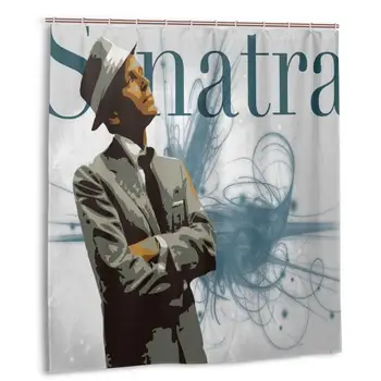 

Frank Sinatra Shower Curtain with Hooks bathroom Waterproof Polyester Fabric
