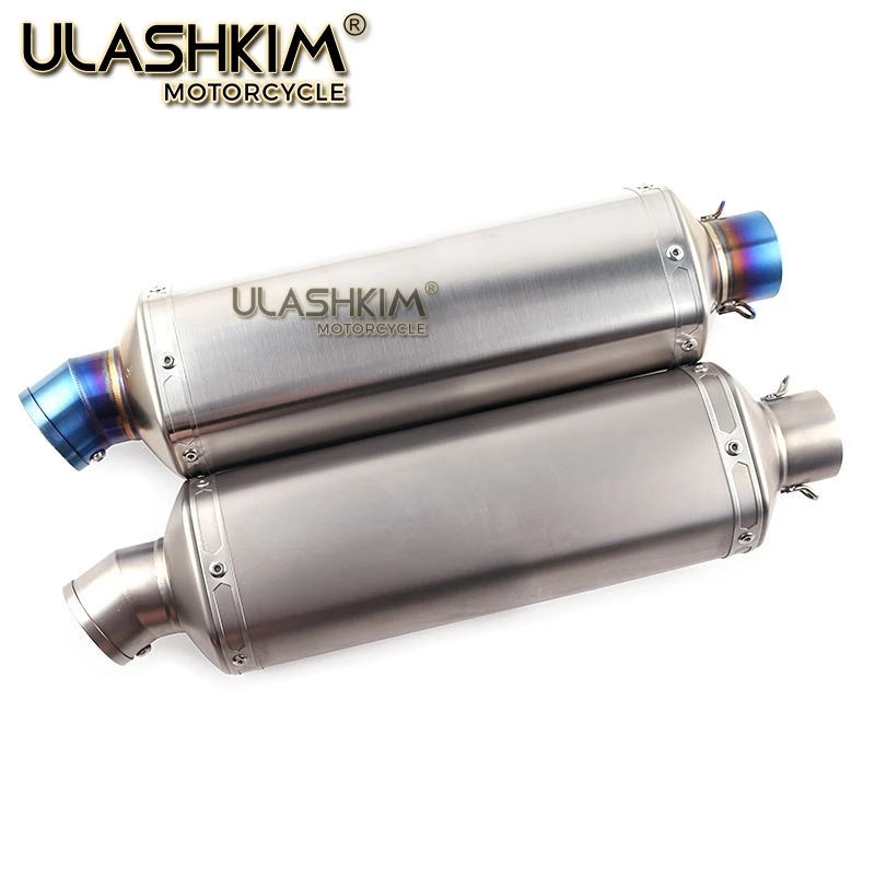 

35-51mm Universal Motorcycle Over akrapovic yoshimura Slip On Exhaust Full System Muffler Pipes Escapes DB Killer 150cc-1000cc
