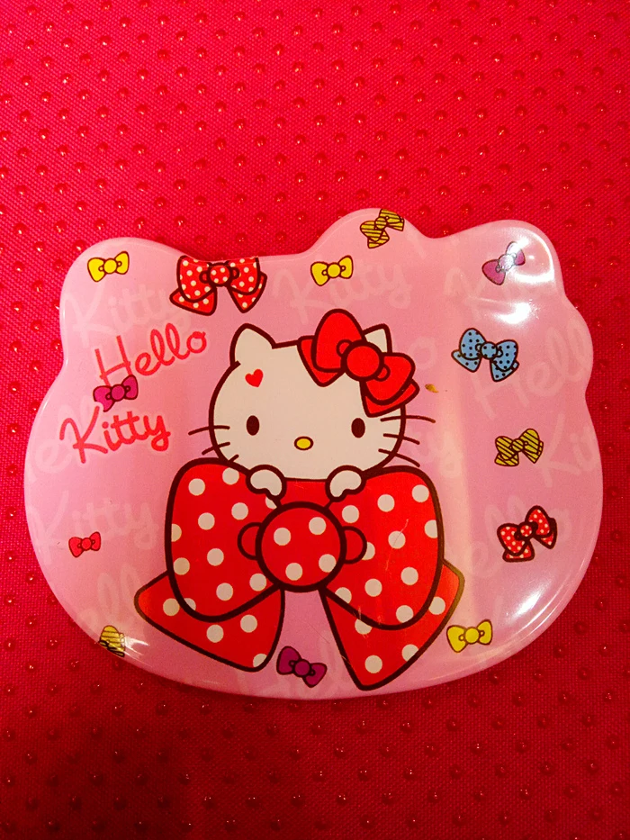 Wholesale 10 Pcs Cartoon KT Home Handheld Makeup Mirror With Hair Comb
