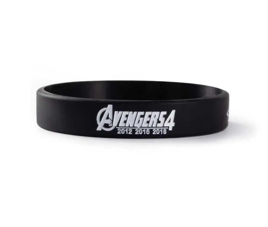 . Силиконовые спортивные браслеты и браслеты Marvel Мстители флуоресцентный резиновый фитнес-браслет - Окраска металла: .