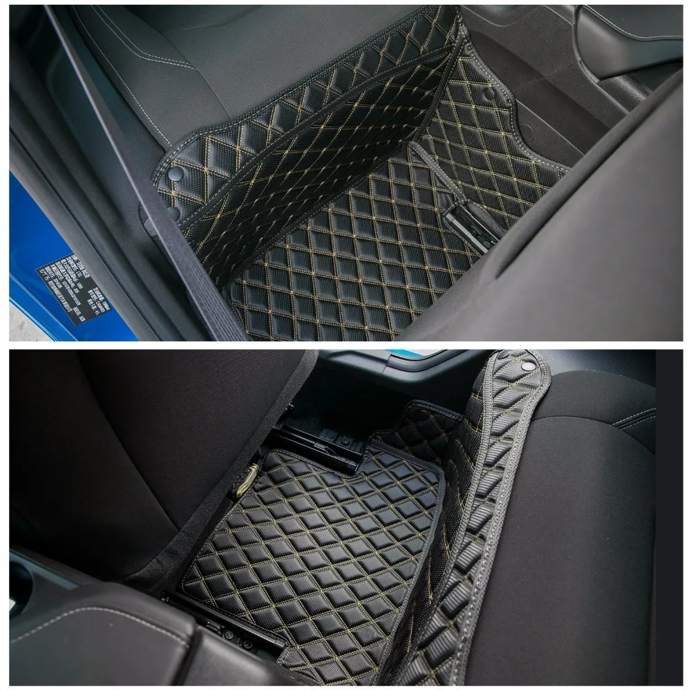 Leather Car Floor Mats Carpets Foot Mat Pads for Chevrolet Camaro Up Car Interior Decoration Car Accessories Styling