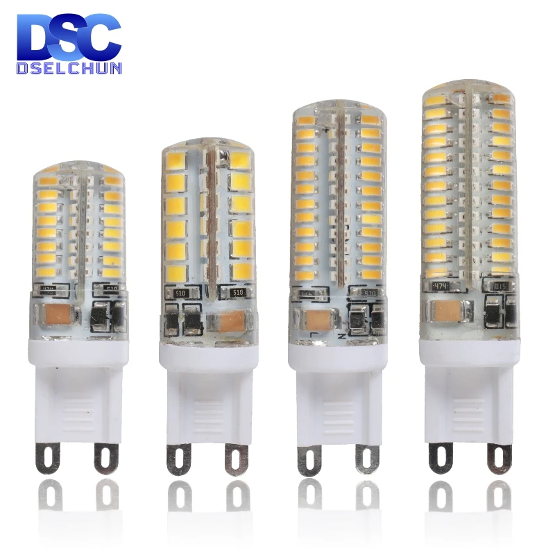Emitting Color: 6W 110V, Wattage: Cold White Jammas 5PCS G9 LED Lamp Beads SMD2835 No Flicker 2W 4W 6W 8W 220V DIY LED Bulb Halogen for Chandelier Living Room Warm White Cold White 