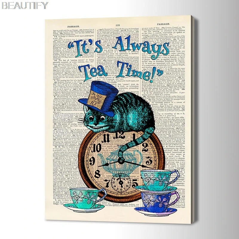 Картина на холсте Алиса в стране чудес | Дом и сад