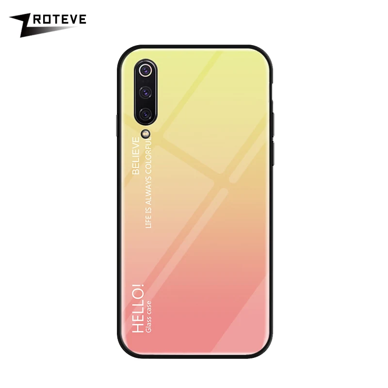 IQOO Pro Чехол Zroteve Роскошная силиконовая рамка стекло Coque для OPPO IQOO NEO 855 845 чехол Обесцвечивающий закаленное стекло задняя крышка IQOO - Цвет: Цвет: желтый