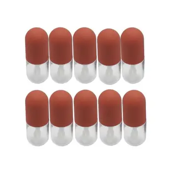 

3pcs/set Mini Capsule Shape Lipstick Tube Empty Bottle For Lip Liquid Lipstick Gloss Portable Lipstick Tube For Party Makeup