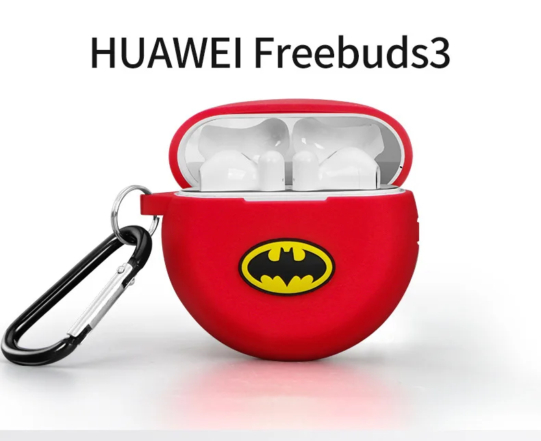 Auroras для FreeBuds 3 чехол мультфильм дизайн Batmam Капитан Америка полный чехол противоударный протектор для huawei Freebuds 3 Чехол