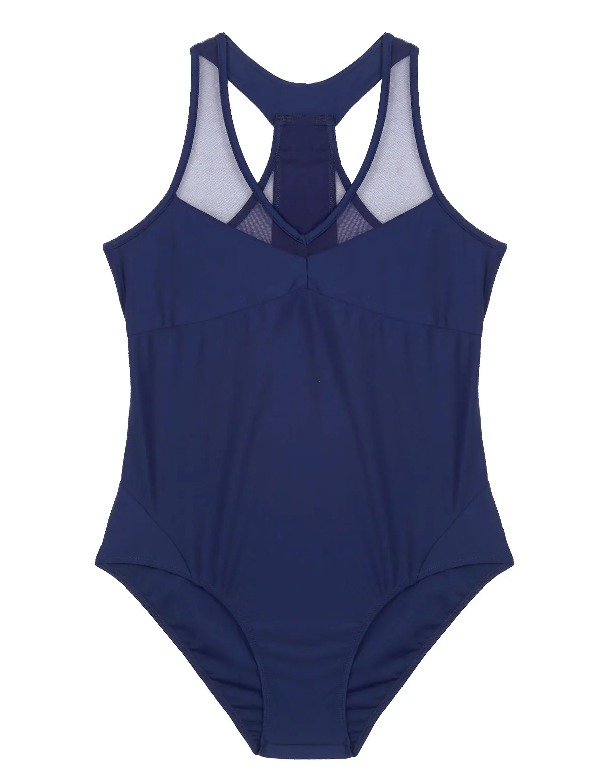 IEFiEL для взрослых Femme с v-образным вырезом балерины Turnpakje Racer Back с цельные костюмы гимнастический балетный купальник для женщин танцевальная одежда