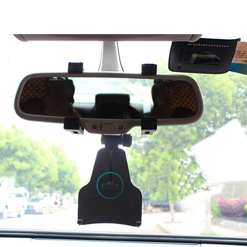 

Car Accessories Rearview Mirror Mount Stand Holder Cradle For Cell Phone GPS multi-function phone support on-board navigation