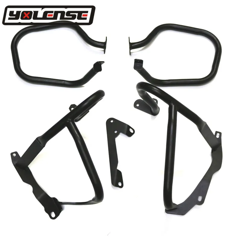 

Motorcycle Crash Bars Saddlebags Engine Guard Bumpers Stunt Cage Buffer Frame Protector For BMW R1200RT R1200 RT 2014-2018 2017