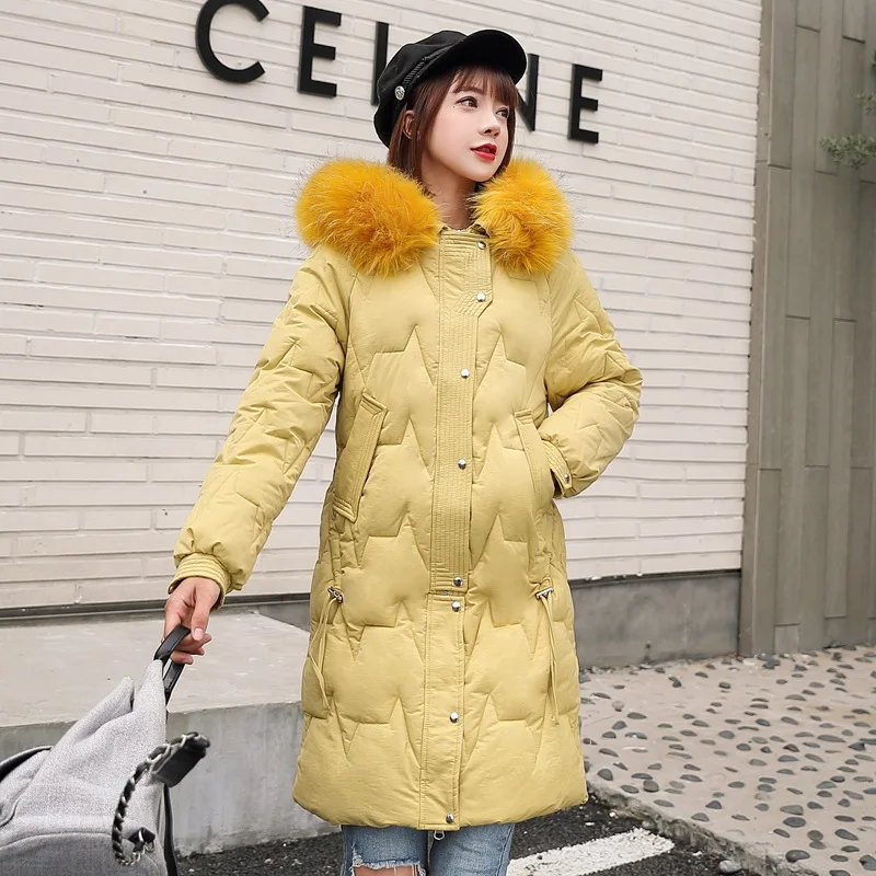 

2019 New Style Winter Cotton-padded Clothes Women's Mid-length Korean-style Loose-Fit down Jacket Cotton-padded Clothes Large Si