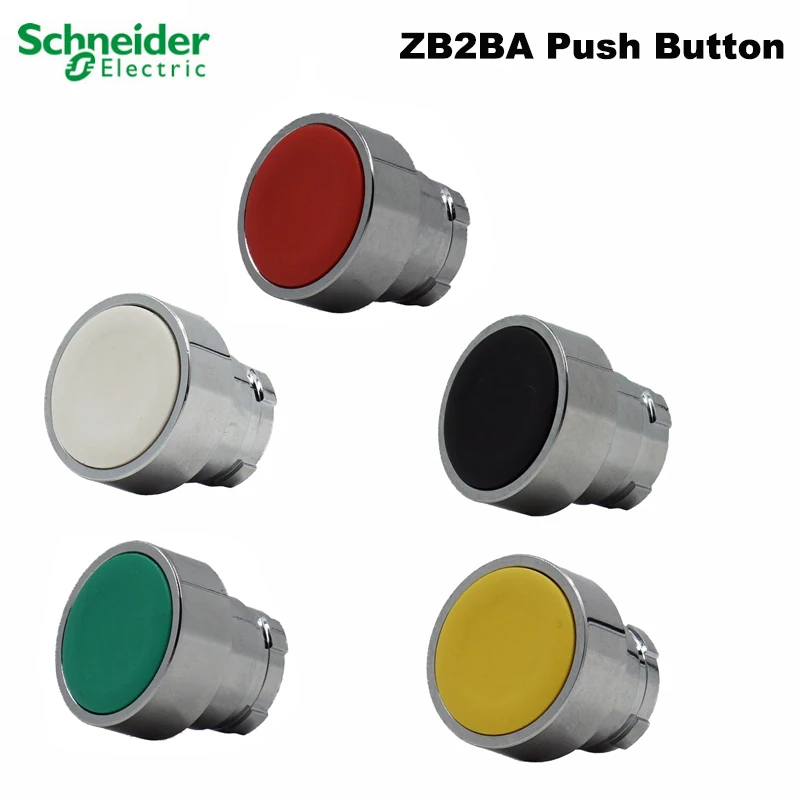 Schneider Electric ZB2BA3C Push Button head ZB2 BA4C 1C 2C 5C Red Green flat head button XB2B