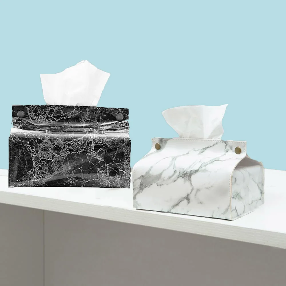 

PU Leather Tissue Box Napkin Papers Bag Tissue Box Home Car Napkin Paper Container Paper Towel Napkin Case Poucha