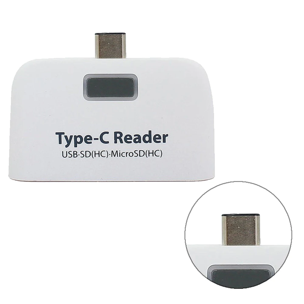 Удобный мини 3 в 1 USB 3,1 type C USB-C TF SD OTG кард-ридер для Macbook телефона планшета карта памяти Адаптер для считывателей