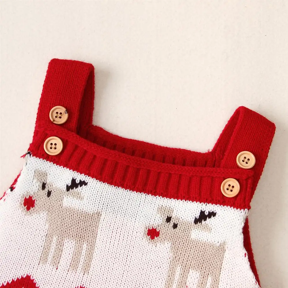 Baby Rompers Christmas Newborn Autumn Sleeveless Little Girls Jumpsuits Outfits Toddler Boys Overalls Children's Unisex Clothes