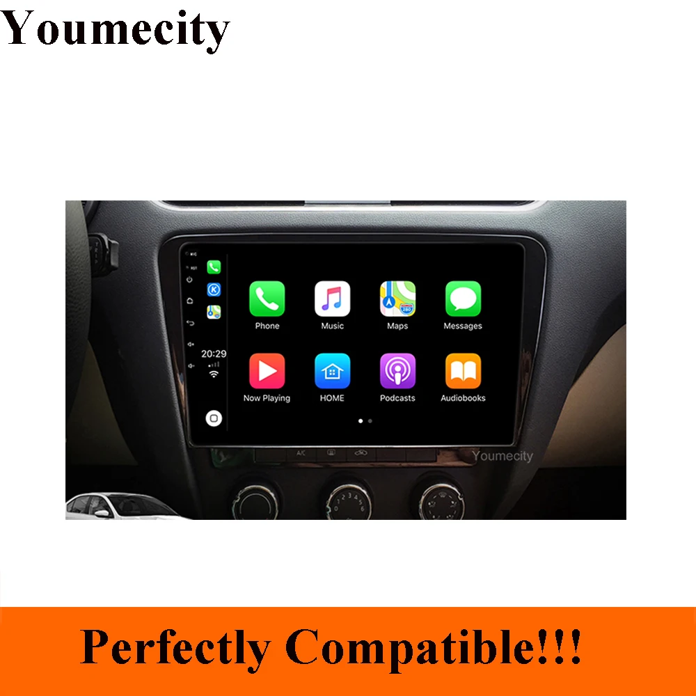 10 1 дюймовый Android 9 0 Octa Core 2GRAM 32GROM автомобильный dvd плеер для Skoda Octavia 2015 2017