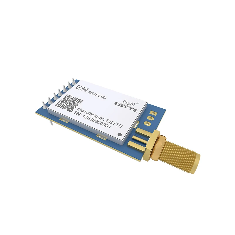 E34-2G4H20D частота скачка UART nRF24L01P 2,4 ГГц 100 мВт SMA антенна IoT uhf беспроводной приемопередатчик nRF24L01+ PA 2,4g rf модуль