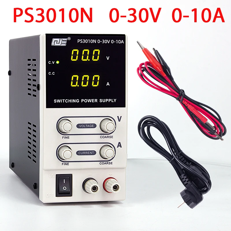 220V DC лабораторный импульсный источник питания лабораторный DC Регулируемый цифровой дисплей скамья DC источники питания регулятор напряжения 30 V - Цвет: 30V 10A