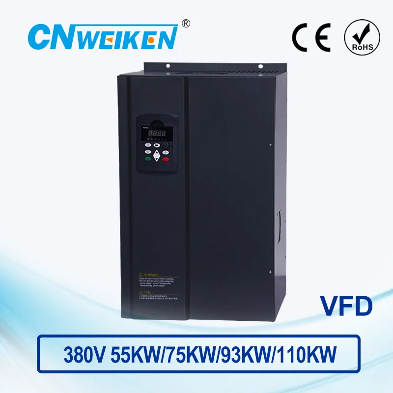 

WK600 Vector Control frequency converter 55kw/75kw/93kw/110kw Three phase 380V variable frequency inverter for motor VFD