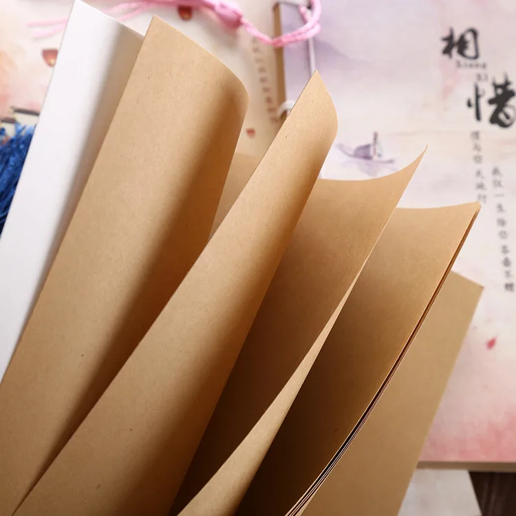 Поставка китайский античный нестандартный пояс кисточка крафт-бумага ручной работы линия автомобиля Ностальгический ретро ноутбук
